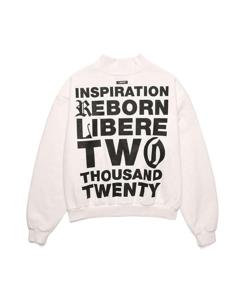 MOCKNECK SWEATSHIRTS / NATURAL WHITE