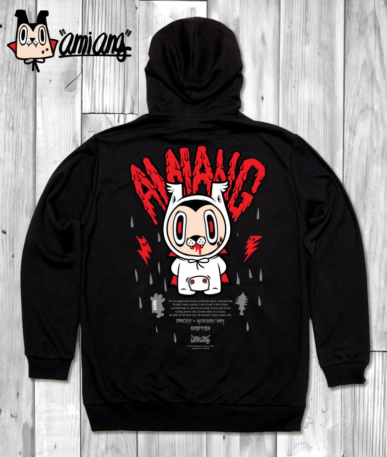 AMIANG_HOODY_24 드라큘라 늑대인간 아미앙 할로윈 캐릭터 후드티 후디