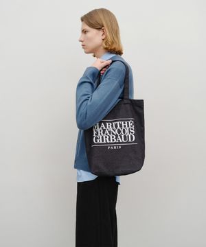 CLASSIC LOGO DENIM ECO BAG dark blue