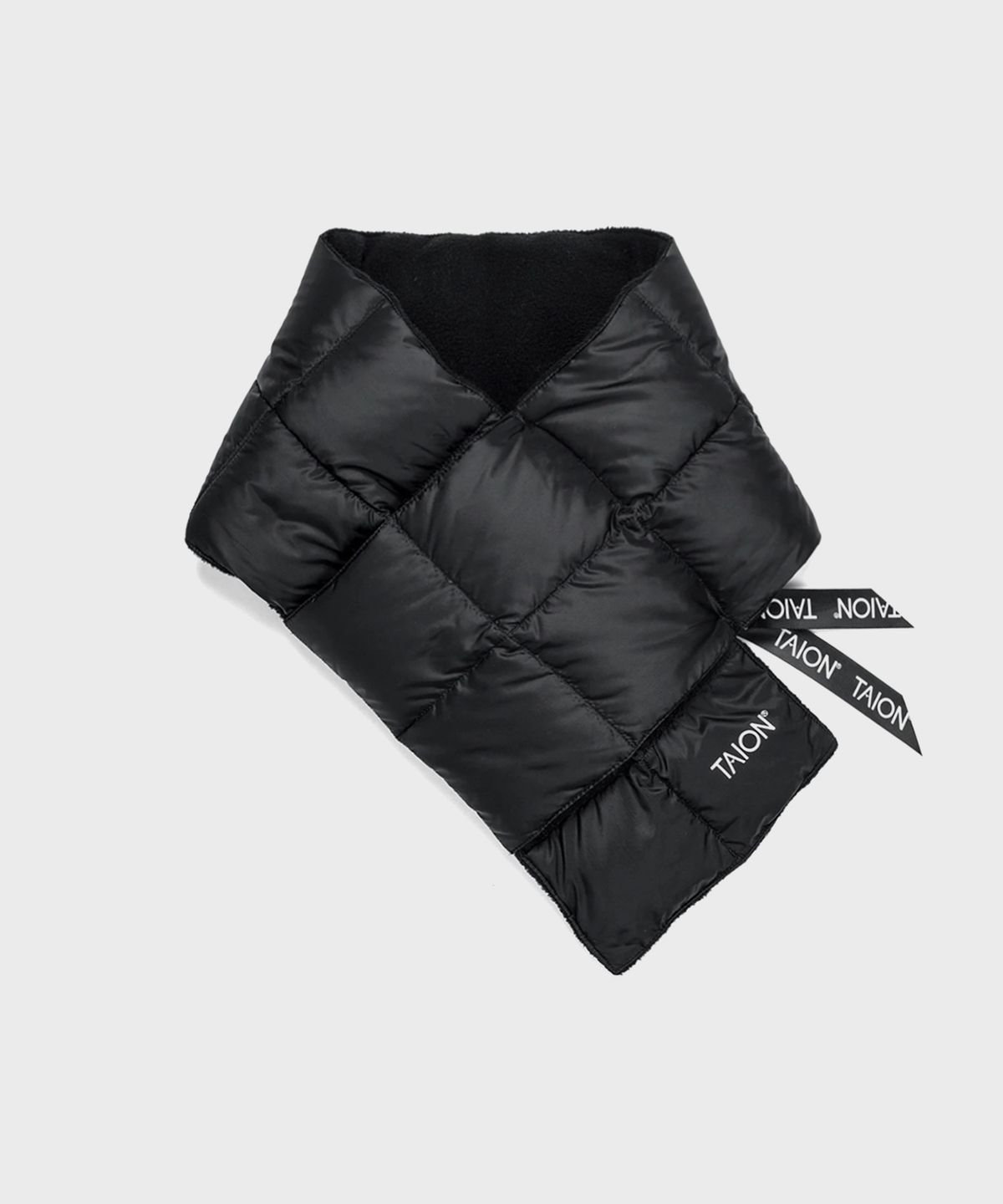 타이온(TAION) 베이직 패딩 머플러 Black