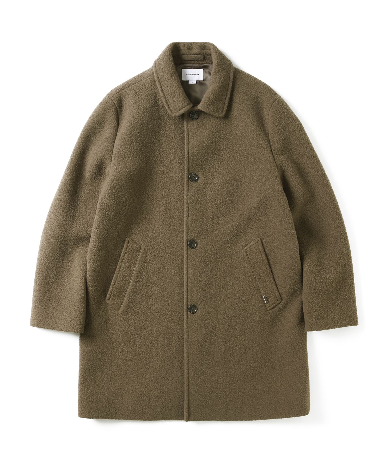 MUSINSA公式 | thisisneverthat Wool Trench Coat Camel