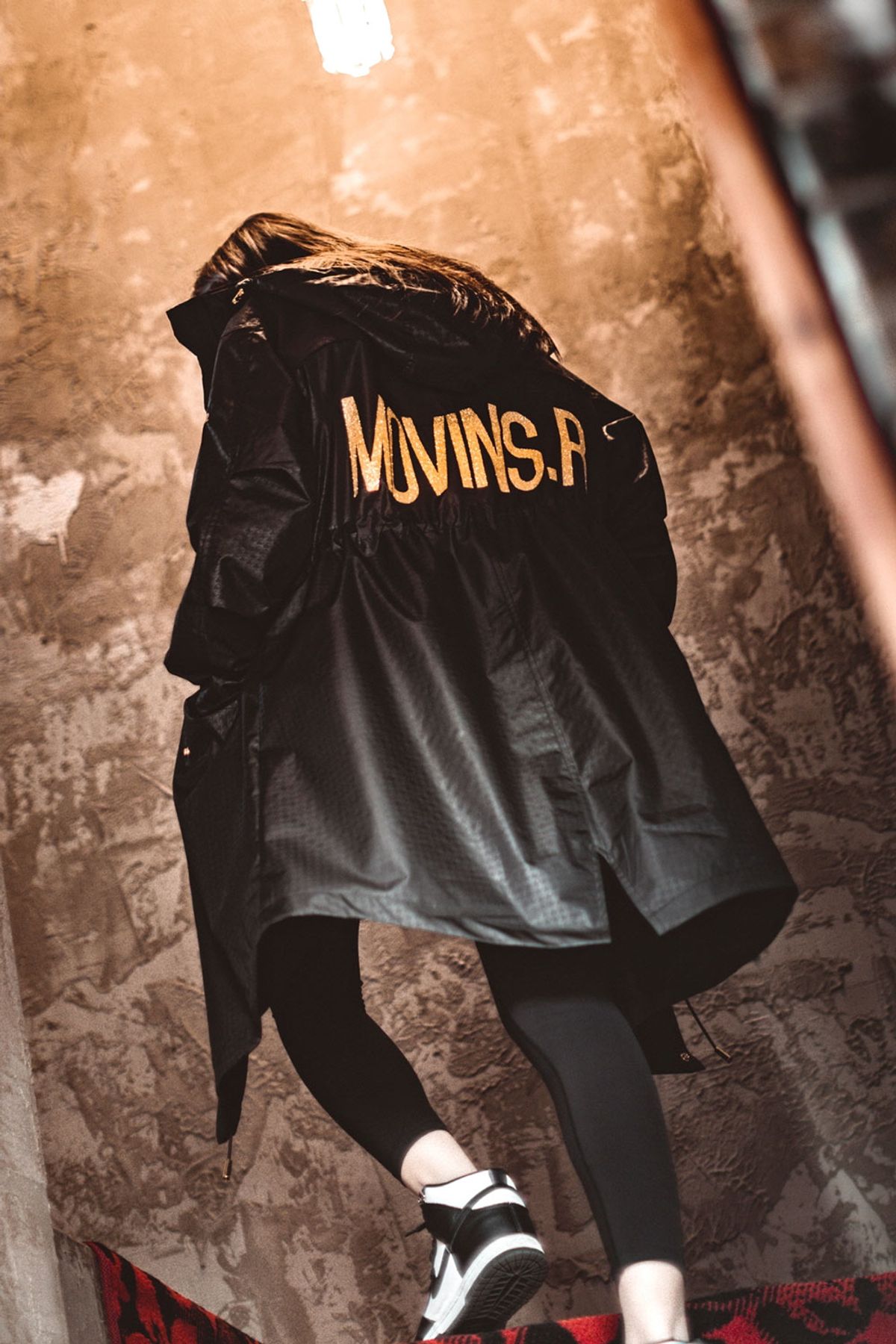 모빈스알(MOVINS.R) AQUILA PLEASANT WINDY COAT BLACK