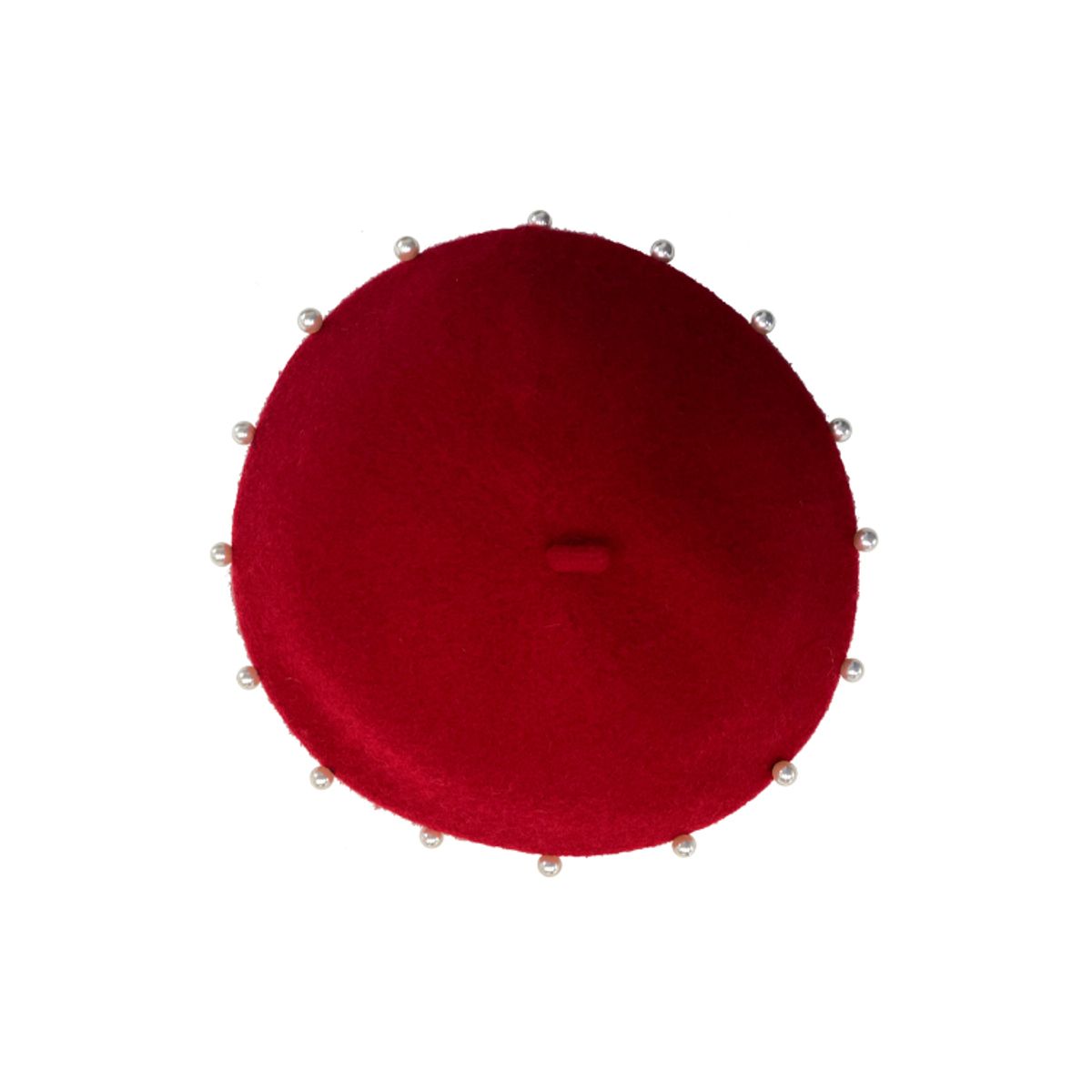 제이제인(J.JANE) 진주 라인 울 베레모 (Red)