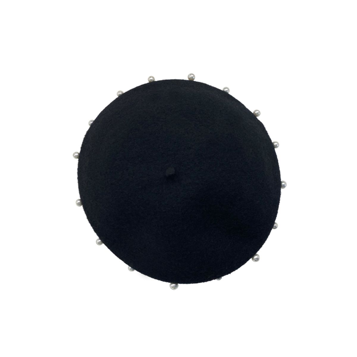 제이제인(J.JANE) 진주 라인 울 베레모 (Black)
