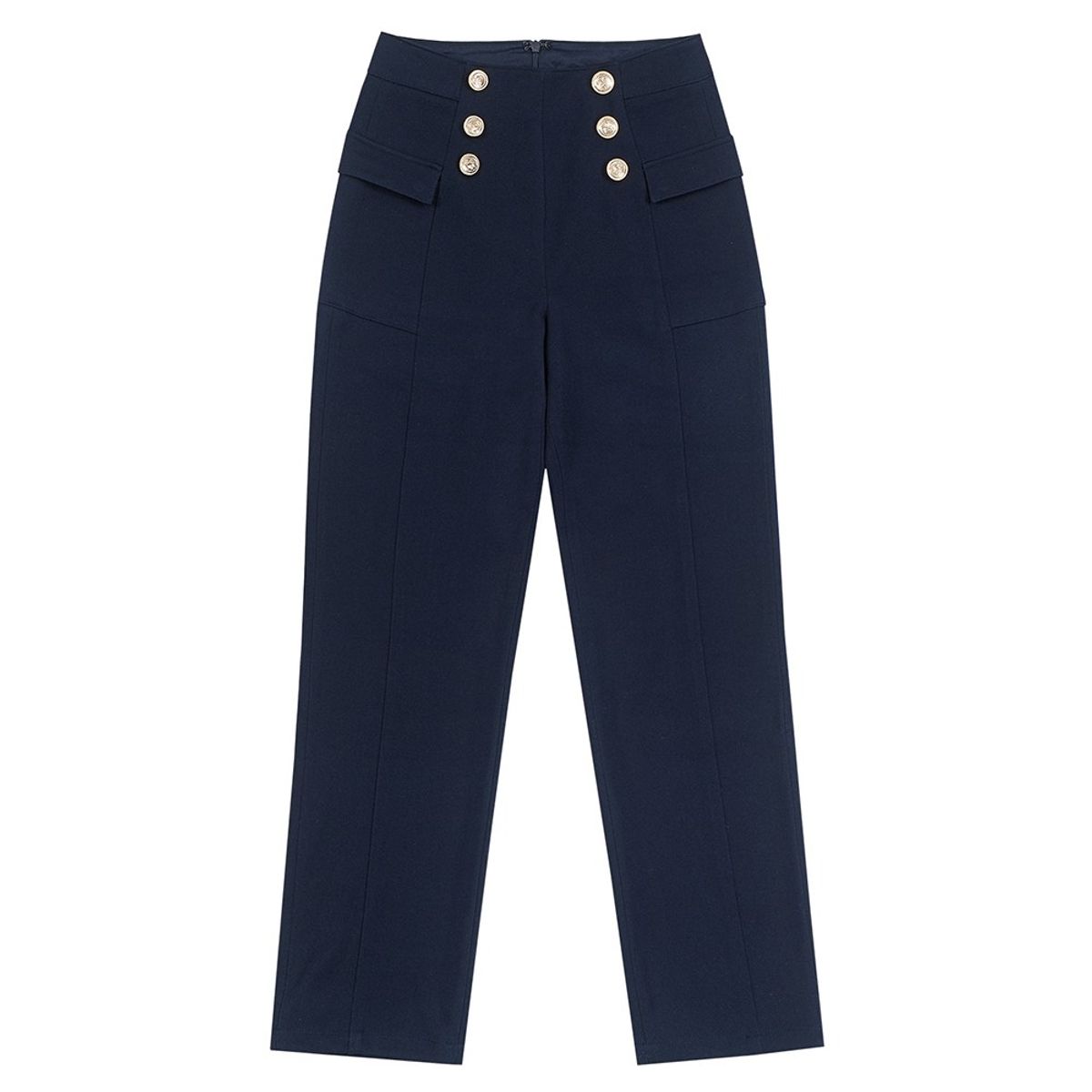 마틴골프(MARTINE GOLF) High-Waist Straight Fit Pants_Navy