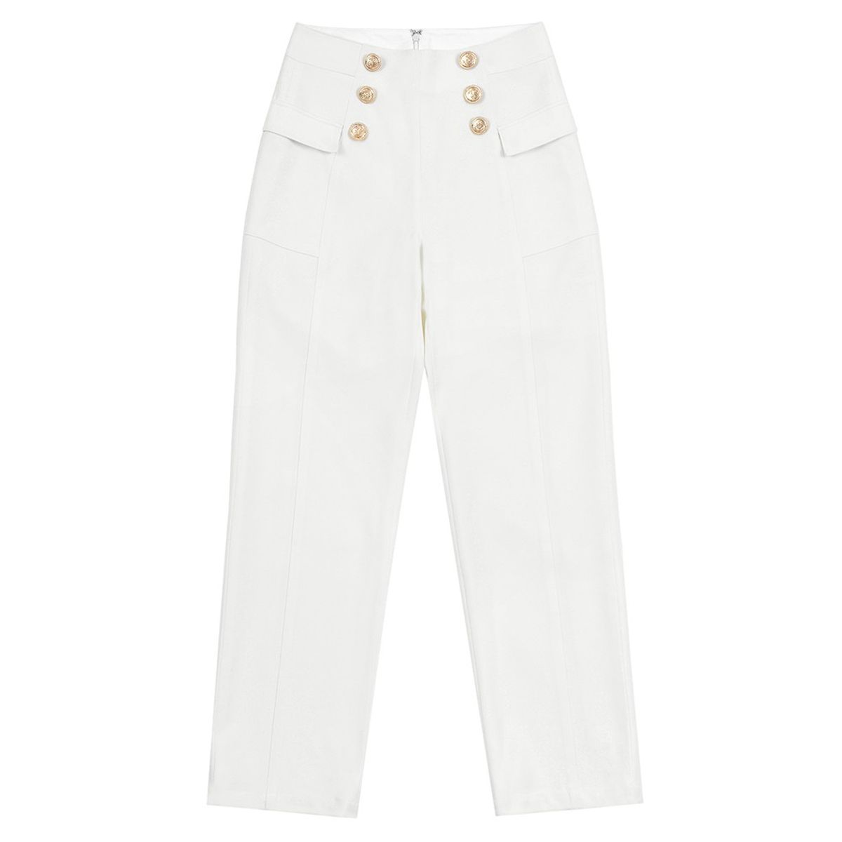 마틴골프(MARTINE GOLF) High-Waist Straight Fit Pants_White