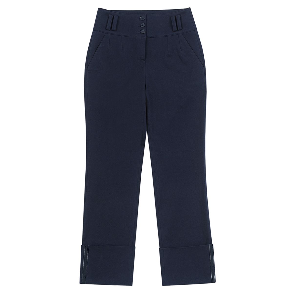 마틴골프(MARTINE GOLF) High-Waist Roll Up Pants_Navy