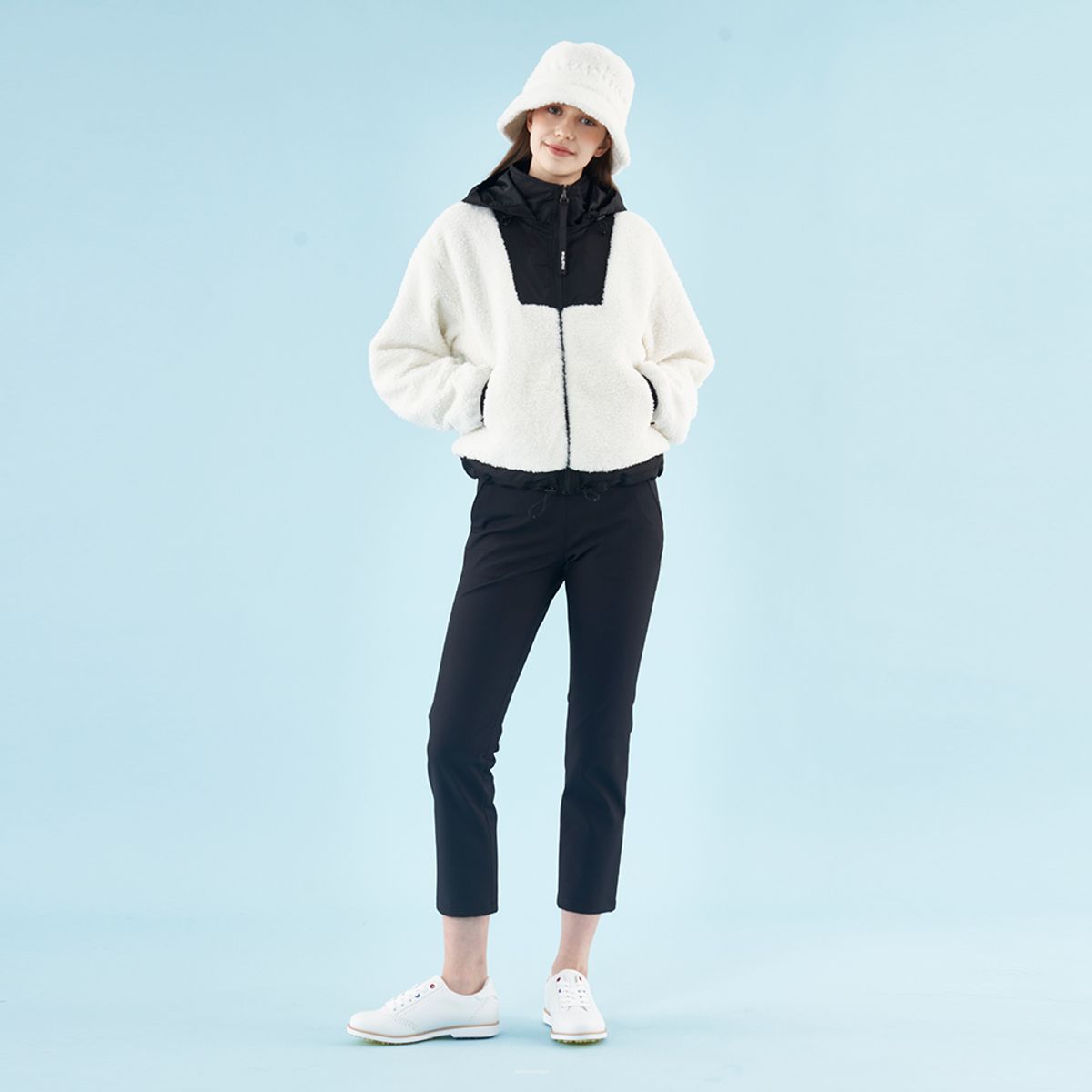 마틴골프(MARTINE GOLF) High-Waist Banding Pants_Black