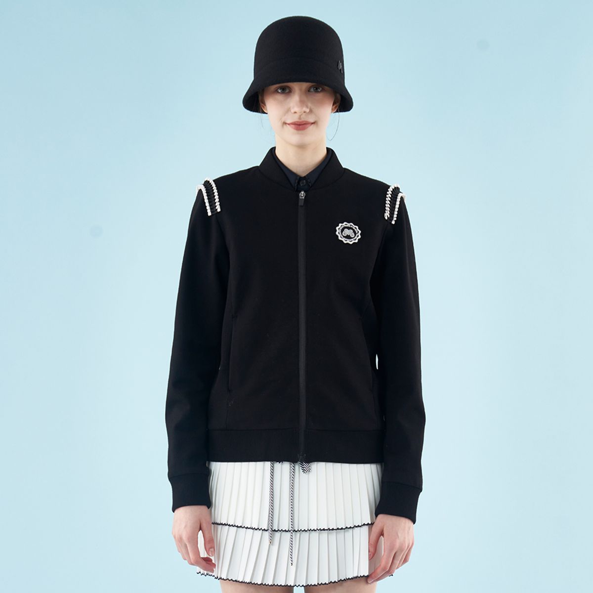 마틴골프(MARTINE GOLF) Hybrid Windbreaker_Black