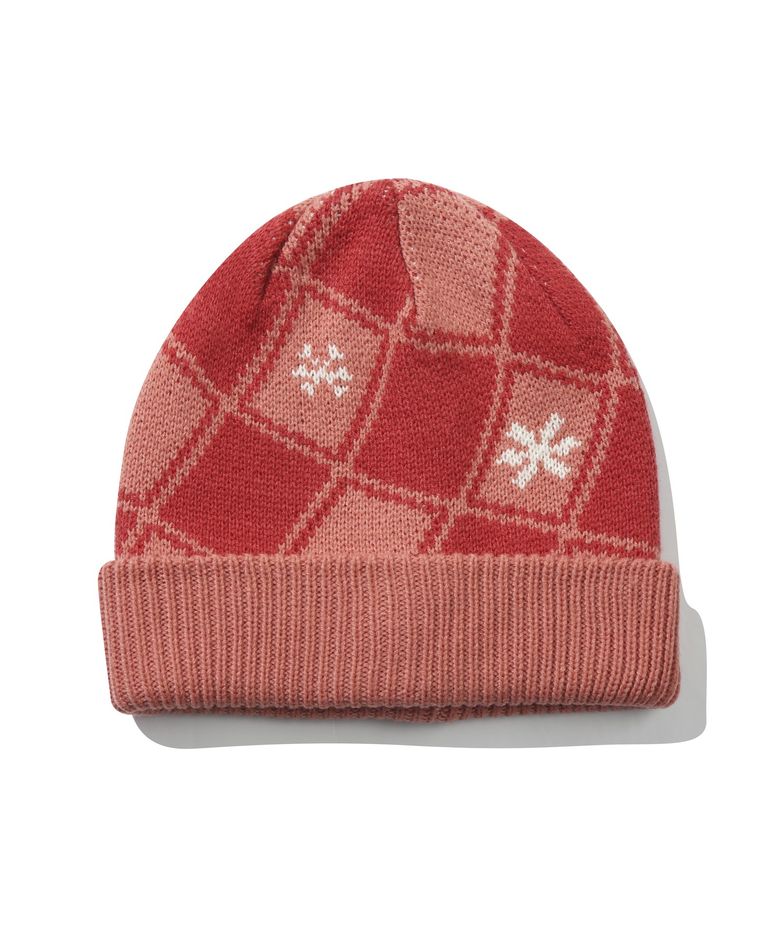 [Where is Wally] Checkerboard Beanie(RED)