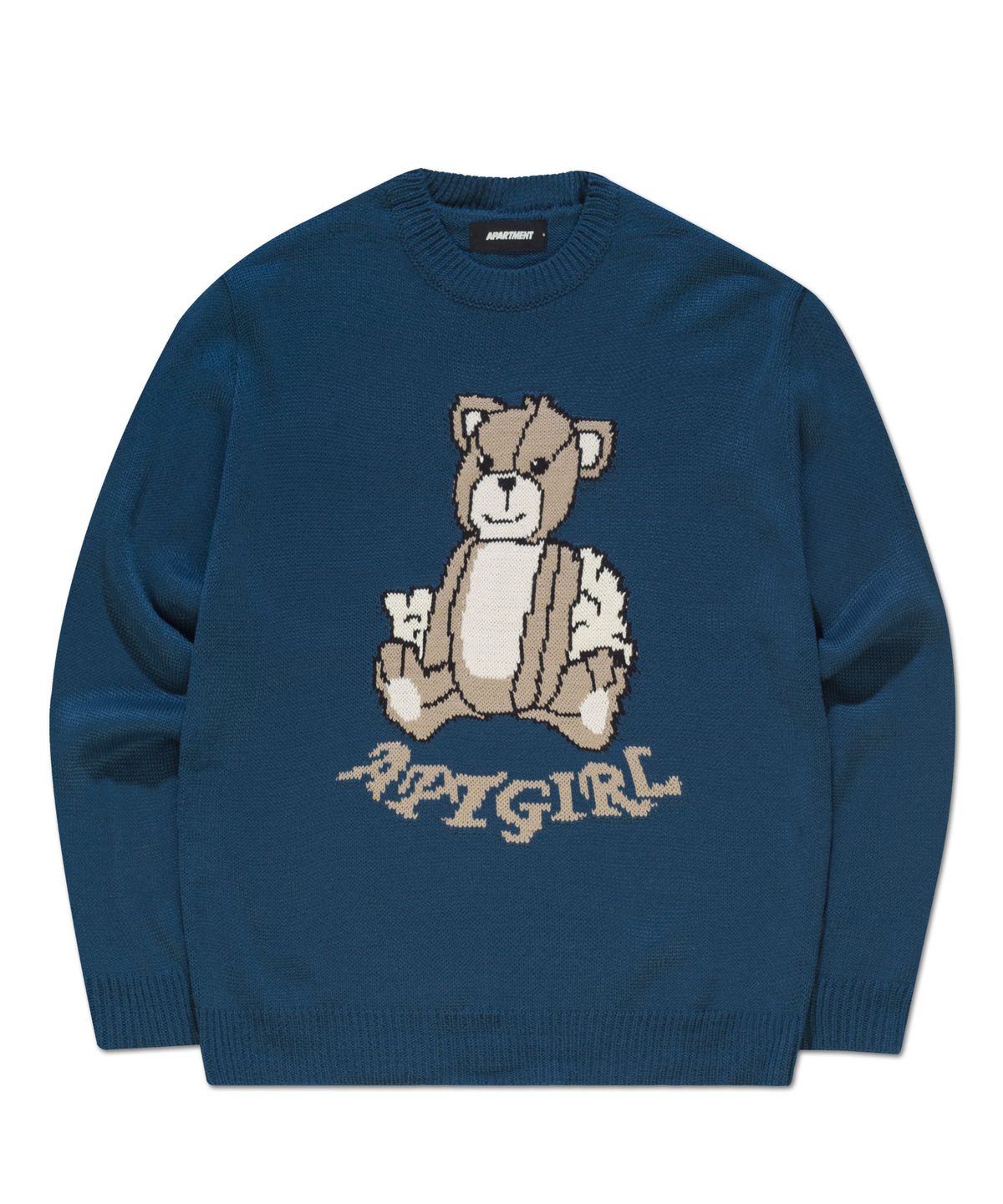 아파트먼트(APARTMENT) (W) JINIBEAR KNIT - BLUE