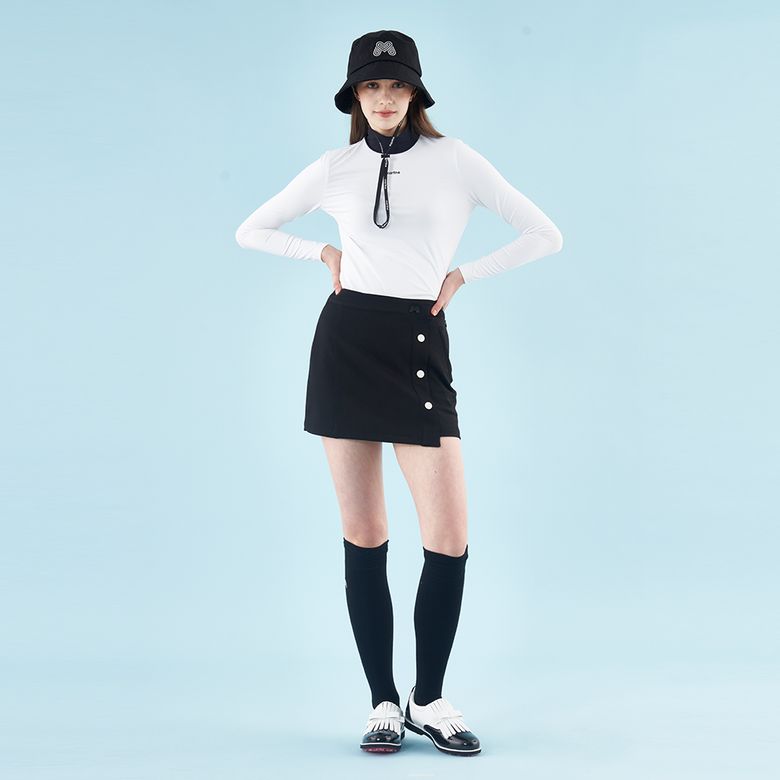 H-Line Wrap Skirt_Black