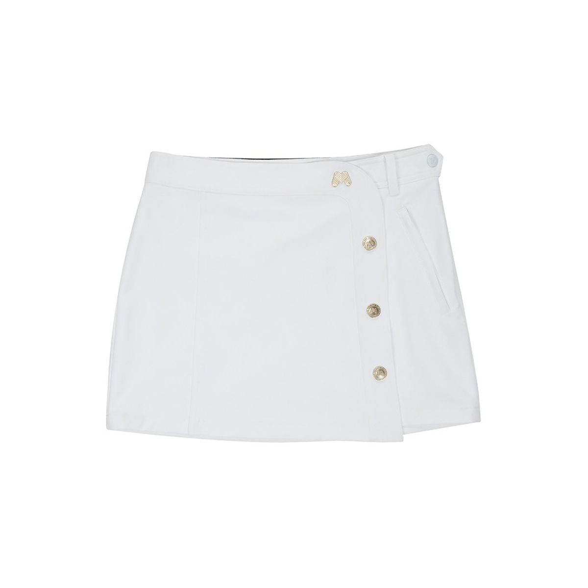 마틴골프(MARTINE GOLF) H-Line Wrap Skirt_White