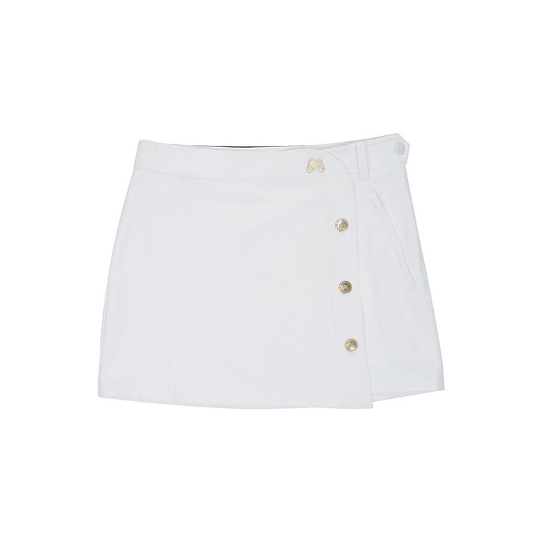 H-Line Wrap Skirt_White