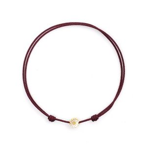 행운의 해바라기 써지컬스틸팬던트 길이조절 매듭발찌 (C2101-AC819_WI)