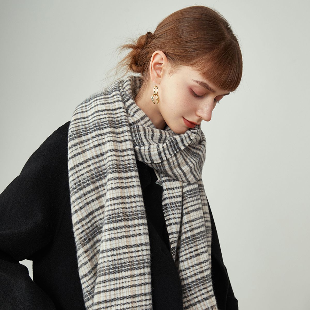웬스데이딜라잇(WEDNESDAY DELIGHT) Simple wendy check muffler