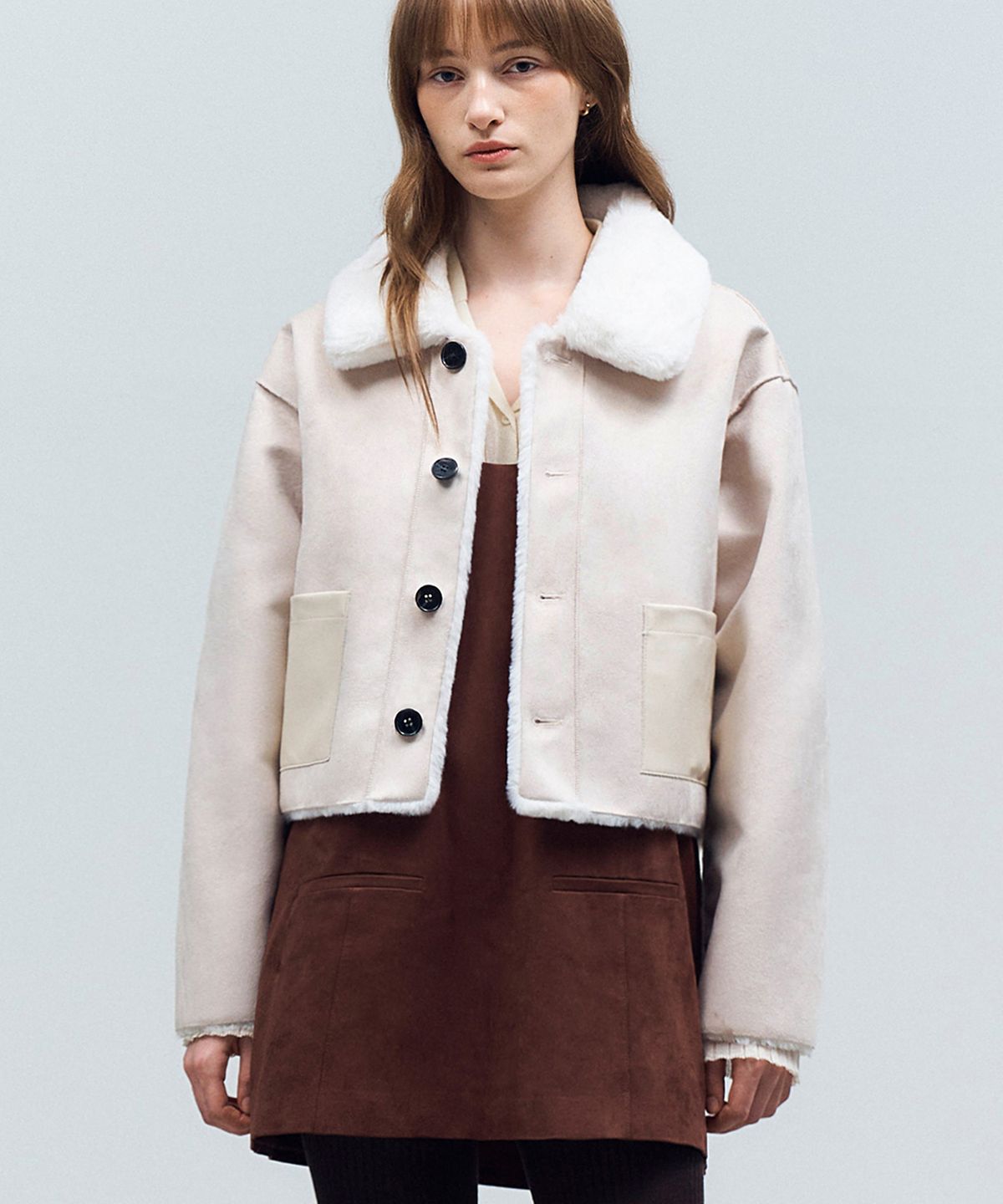 도프셉(DOFFSEPT) Reversible Point Mustang in Ivory