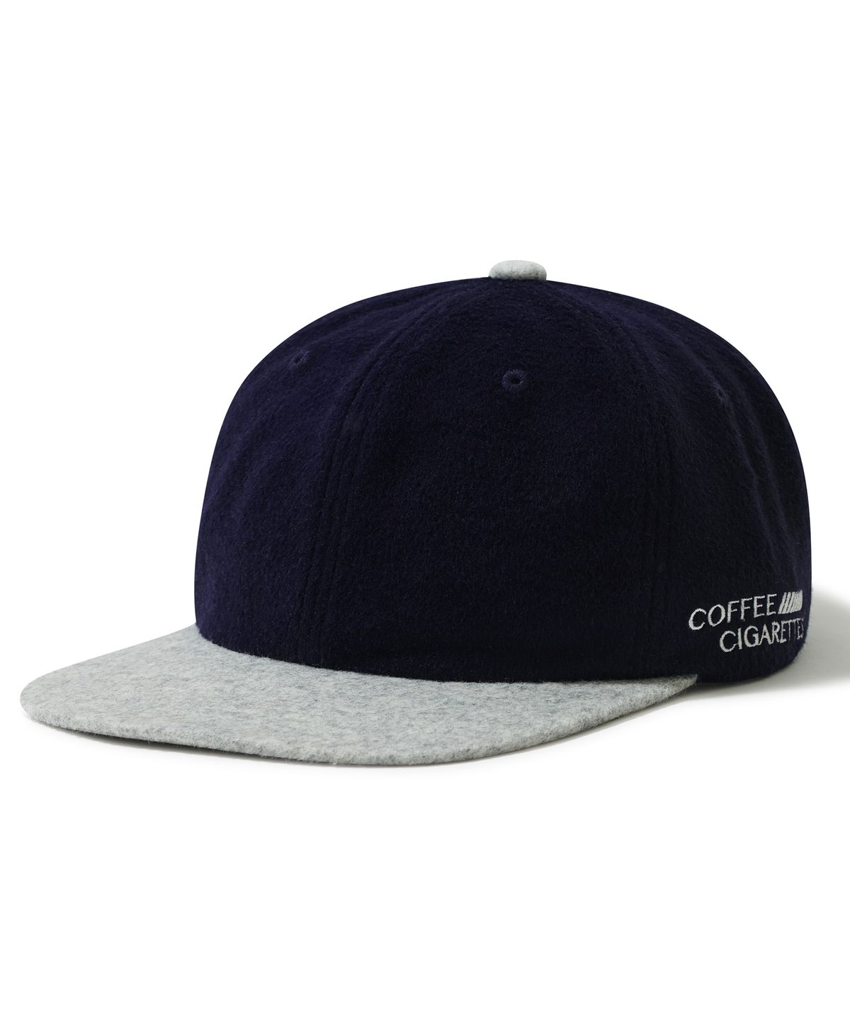 브릭(BRICK) (COFFEE AND CIGARETTE X BRICK) WOOL100 FLANNEL CAP (NAVY)