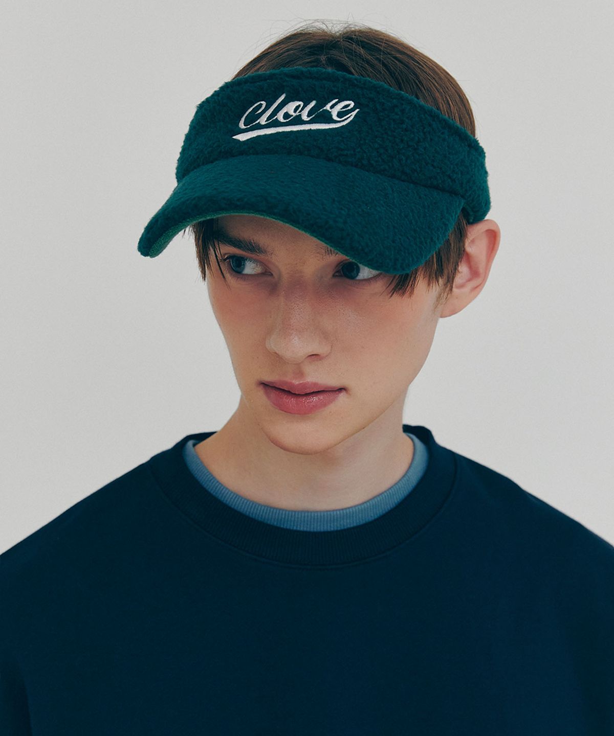 클로브(CLOVE) [FW21 clove] New Fleece Sun Visor (Green)