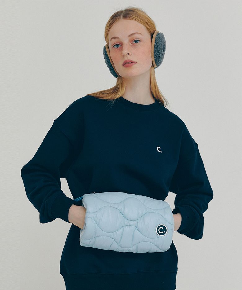 [FW21 clove] Quilted Body Bag (Blue)