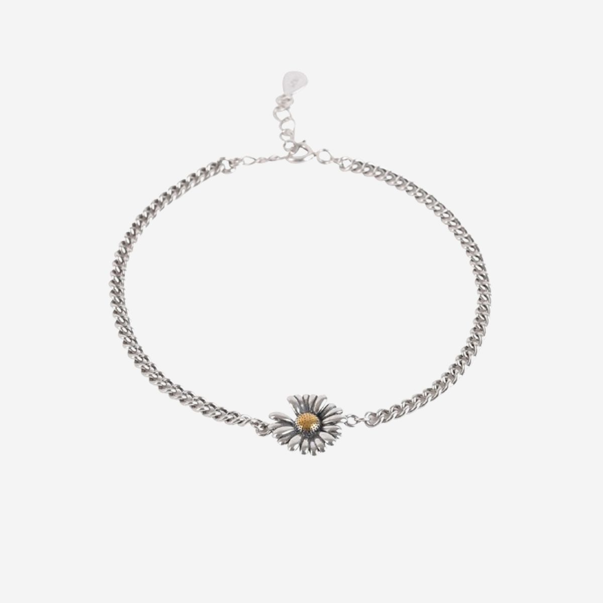 ★早期完売★SILVER TAG★Bracelet SIB-SD Daisy Bracelet★人気 Fashion 925 Sterling Silver Daisy Women Girls Chain Bracelet