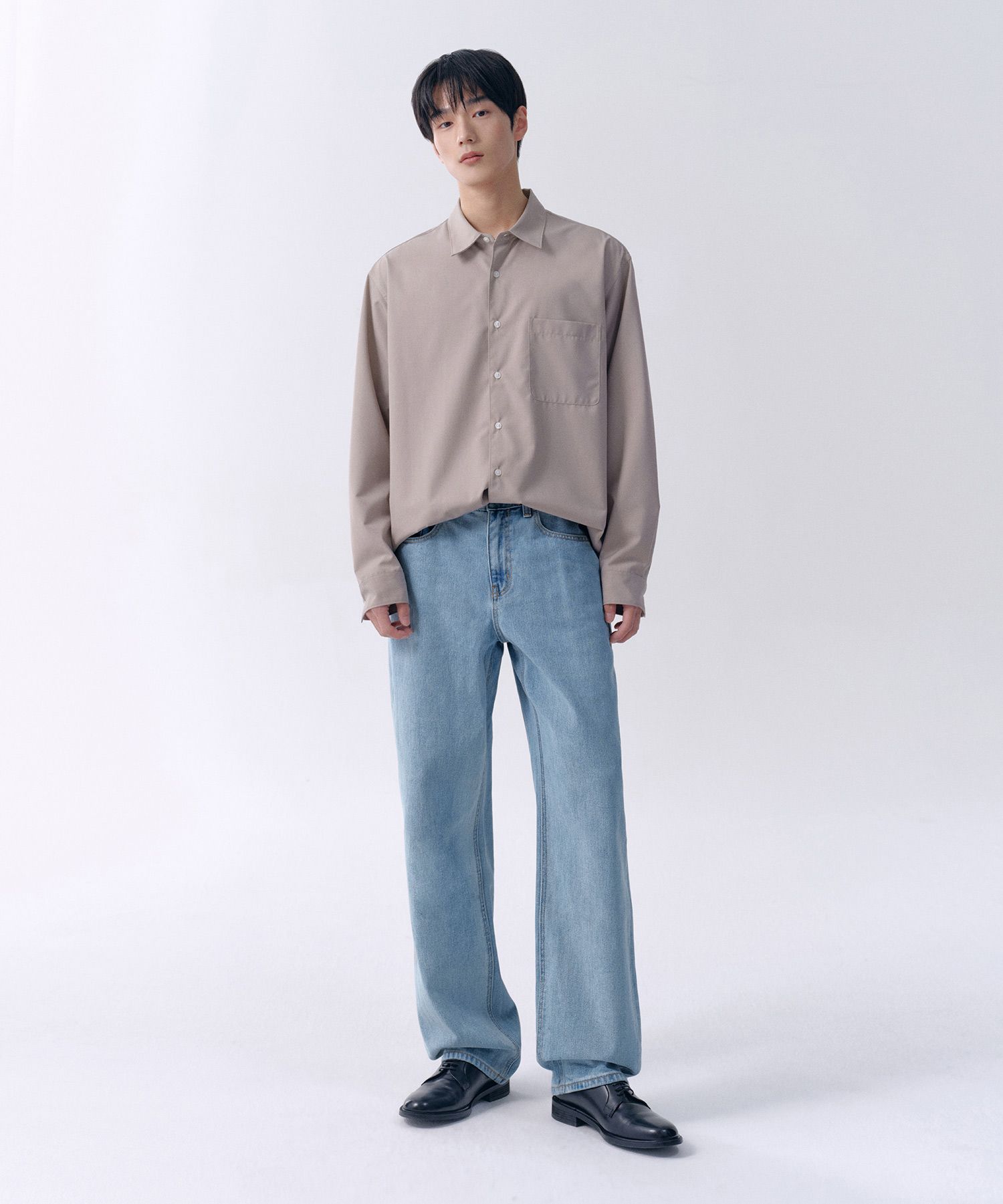 ストレートフィット デニム パンツ、ライトブルー SHIPS ストレートフィットデニムパンツ ◇ ライトブルー サイズ36