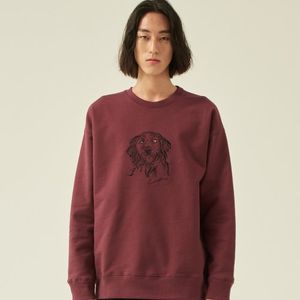 리트리버 헤비쭈리 맨투맨 버건디(대)