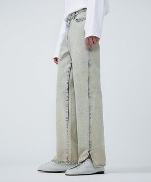 5 Pocket Jeans - WASHED BLUE