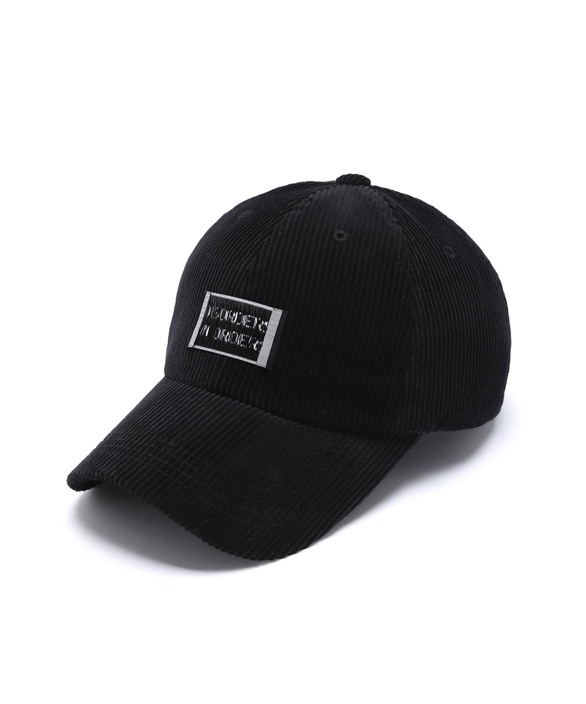 일레딧(ILLEDIT) CORDUROY LABEL BALLCAP BLACK