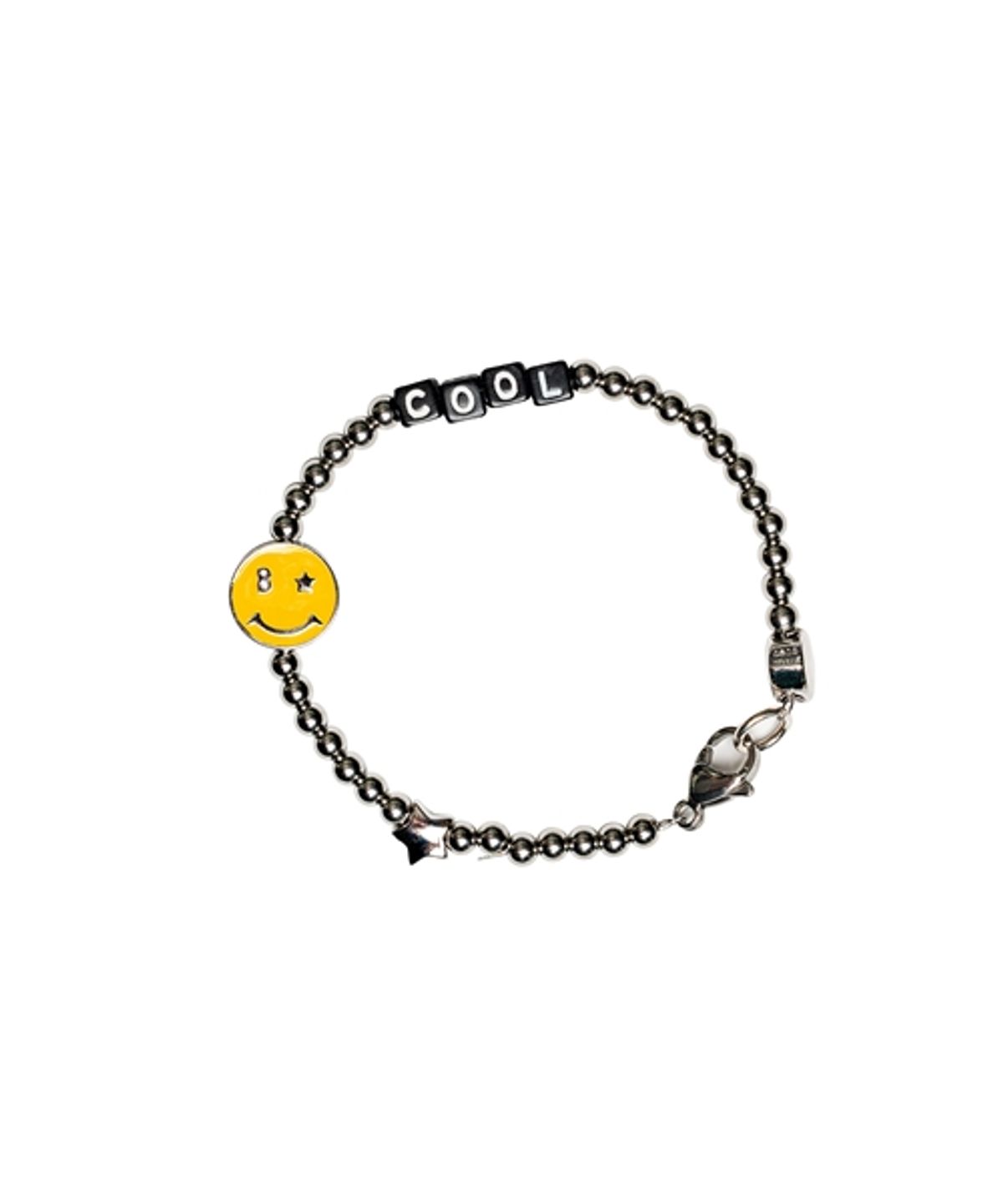 봉보(BONBEAU) Champ smile initial surgical Bracelet 스마일 참 이니셜 써지컬 볼 팔찌