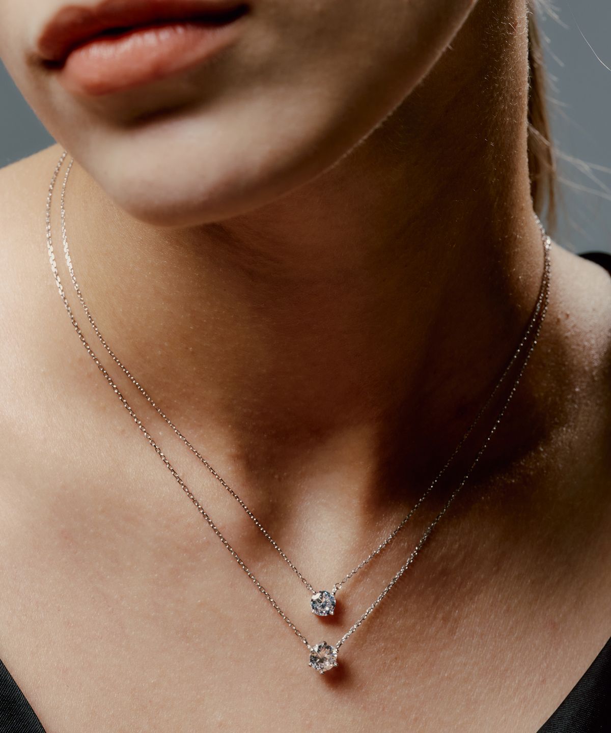 레인드랍 쥬얼리(RAINDROP JEWELRY) 레인드랍 6 프롱 솔리테어 목걸이 [S925]