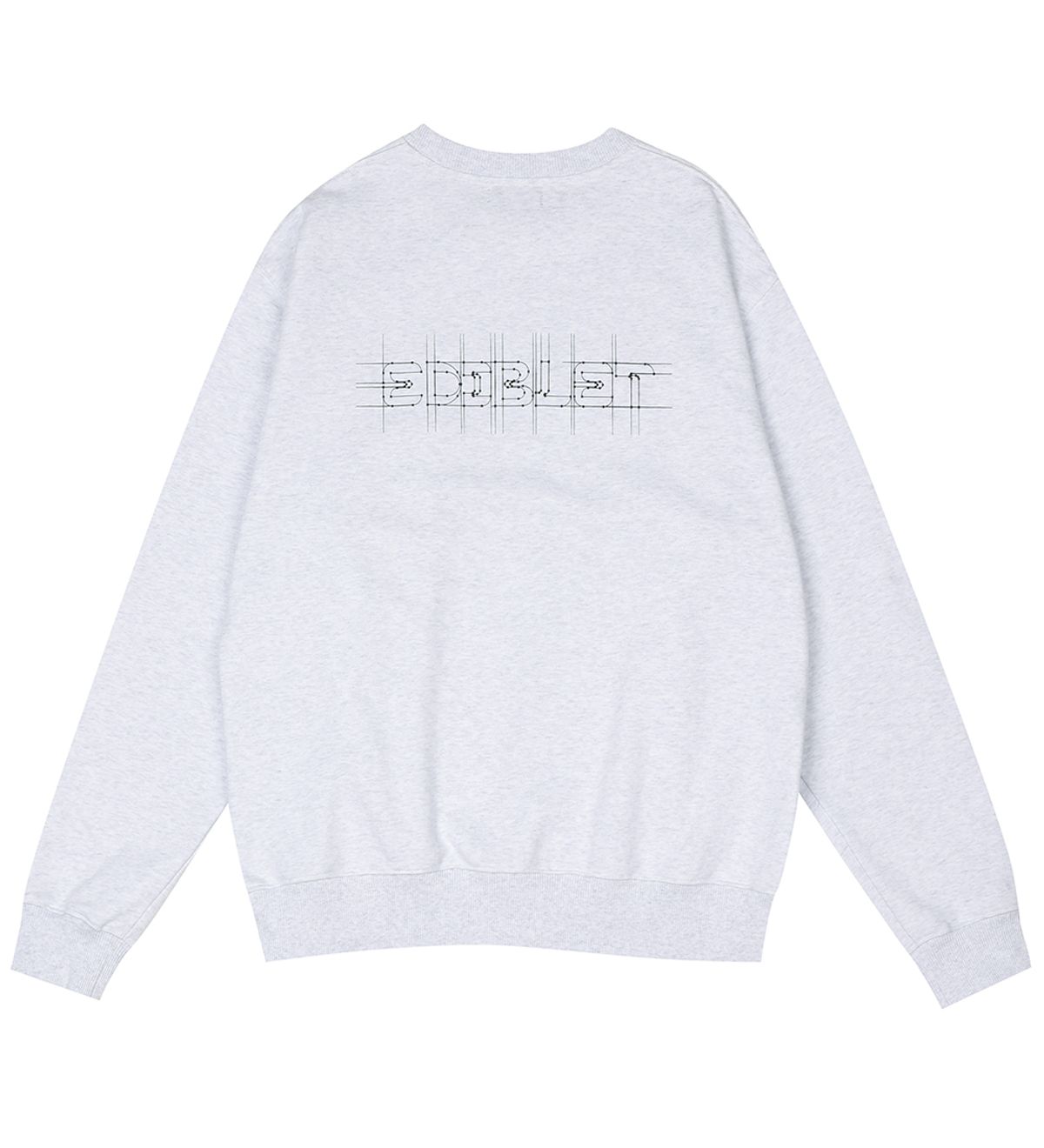 에디블렛(EDIBLET) CONSTRUCTION 로고 프린팅 스웻셔츠