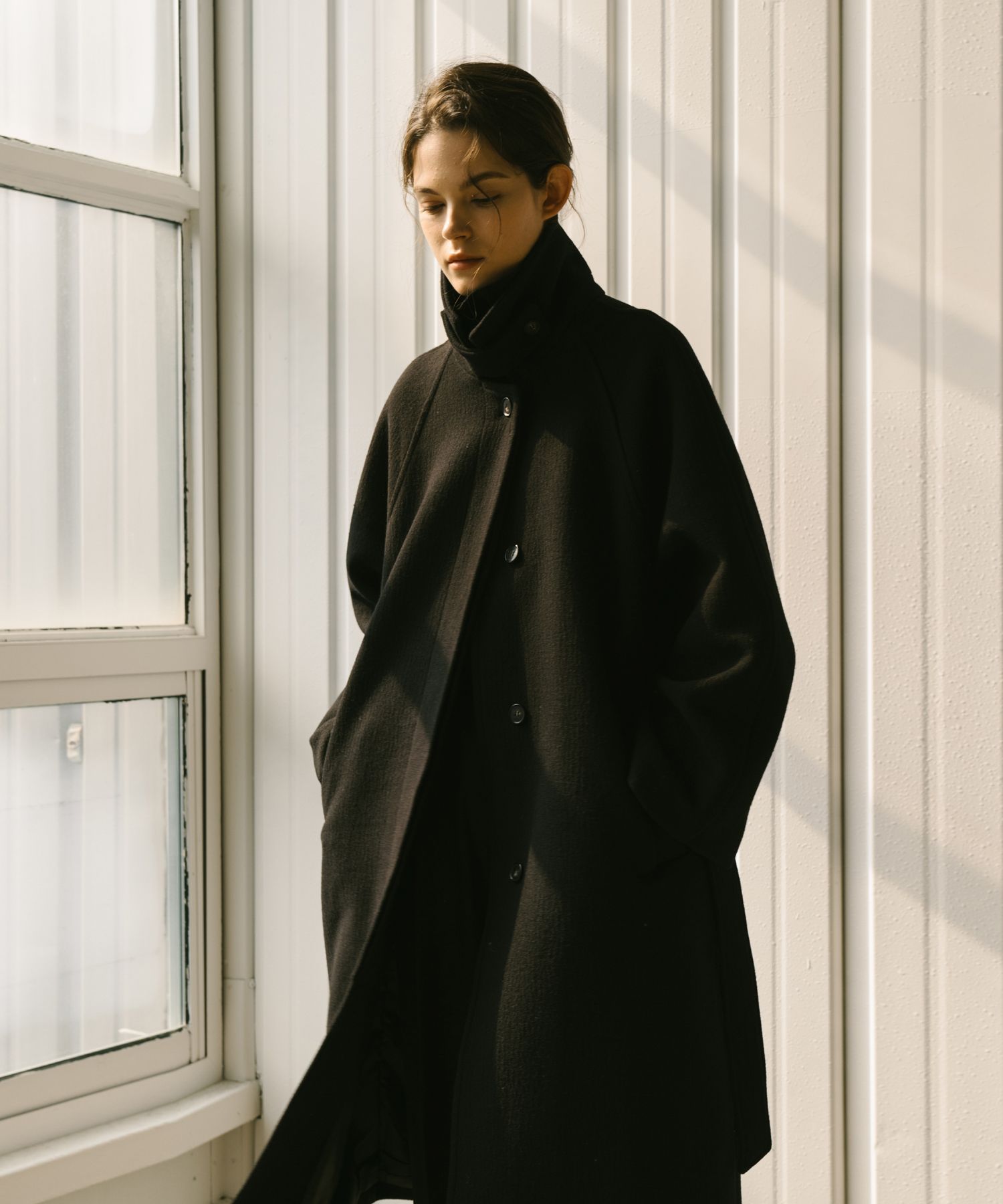 LIDNM T/W KERSEY BALMACAAN COAT M LIDNM T⁄W KERSEY BALMACAAN COAT