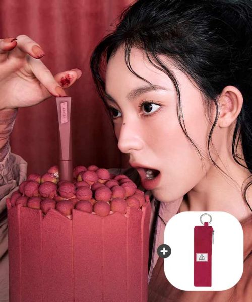3CE Velvet Lip Tint Flush (with free pouch keyring)