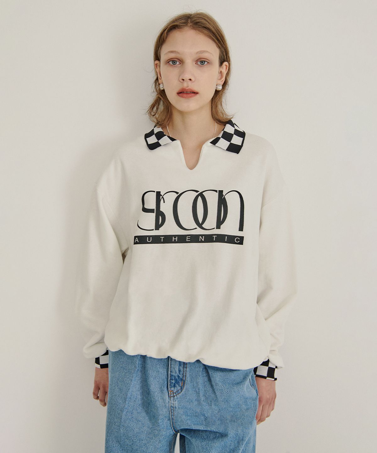 시눈(SINOON) AUTHENTIC LOGO SWEATSHIRT