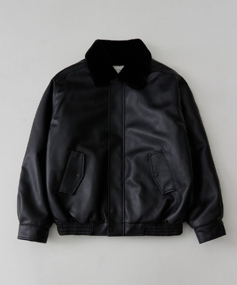 620 VEGAN LEATHER MUSTANG_BLACK