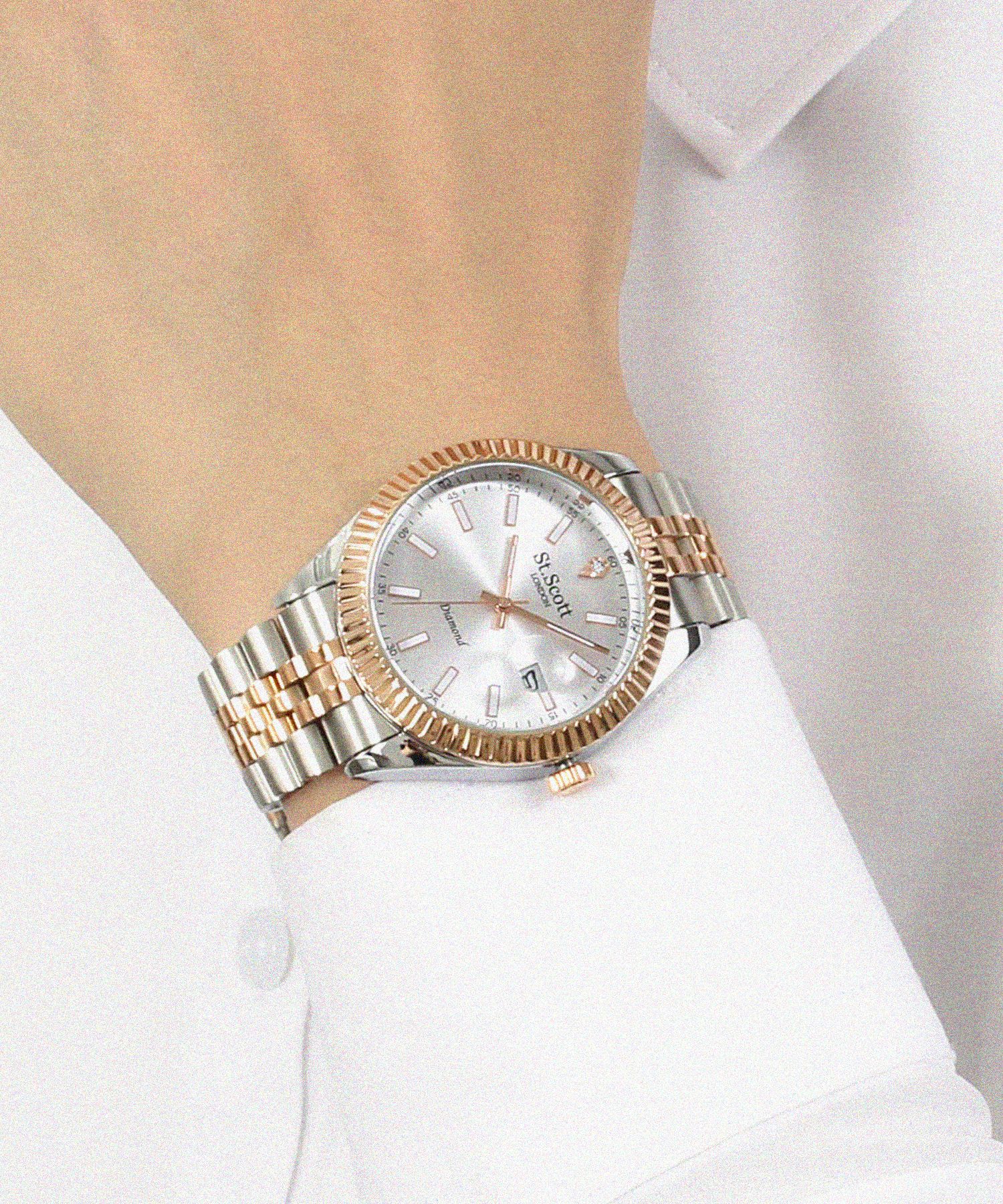 MUSINSA | SAINT SCOTT LONDON ST5505-RSS LEXIA Diamond Watch Men