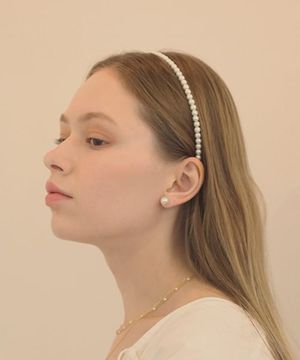 LV033 Pearl bead headband.