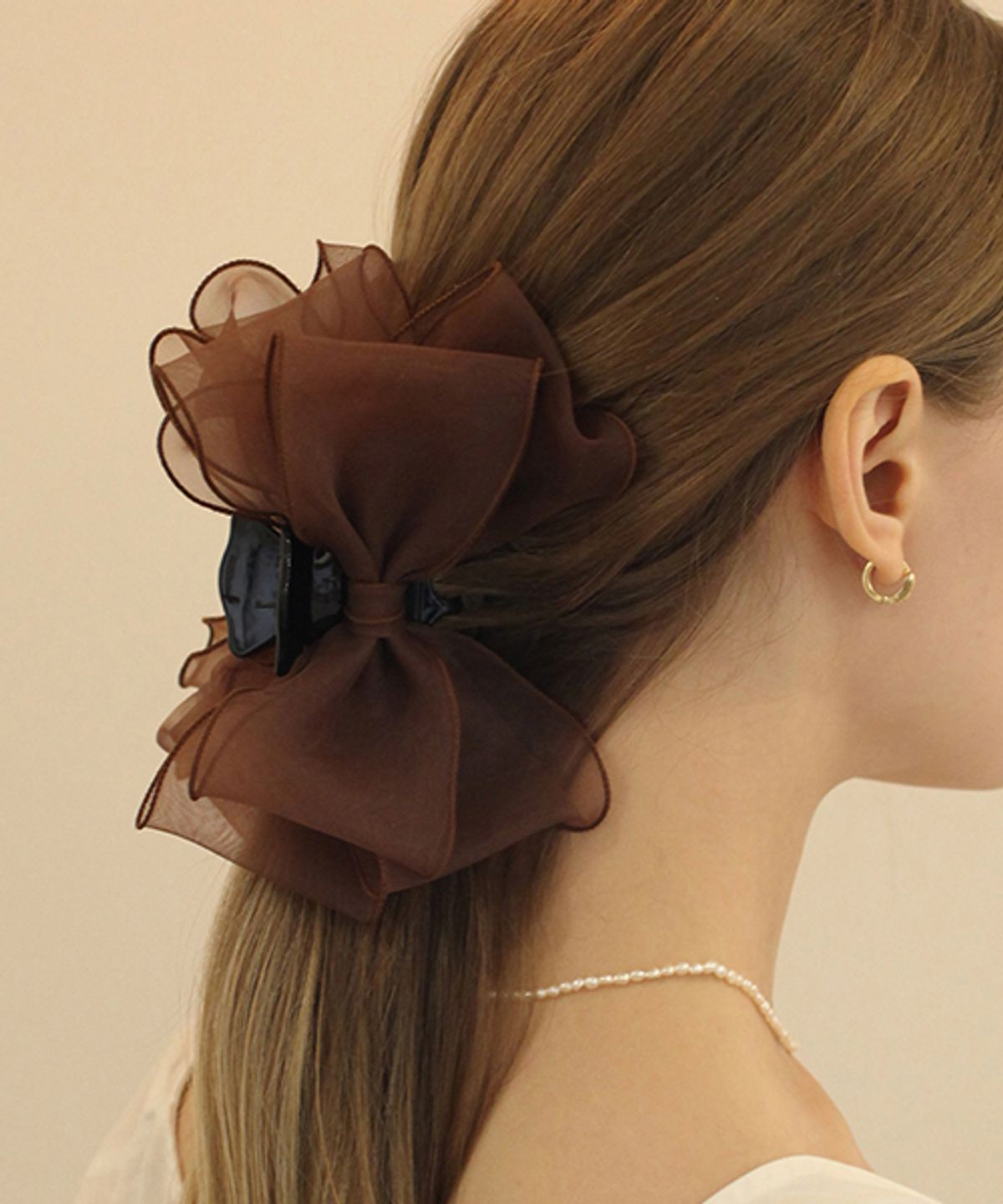 하스(HAS) LV025 Double ribbon hair clip