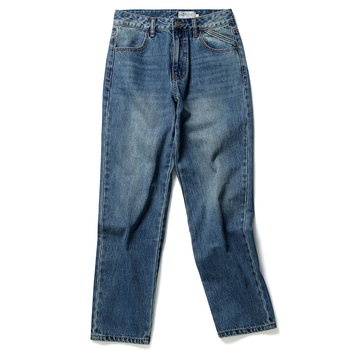 윌리엄스버그 뉴욕시티(WILLIAMSBURG NEWYORK CITY) Straight Denim Pants_Deep Blue