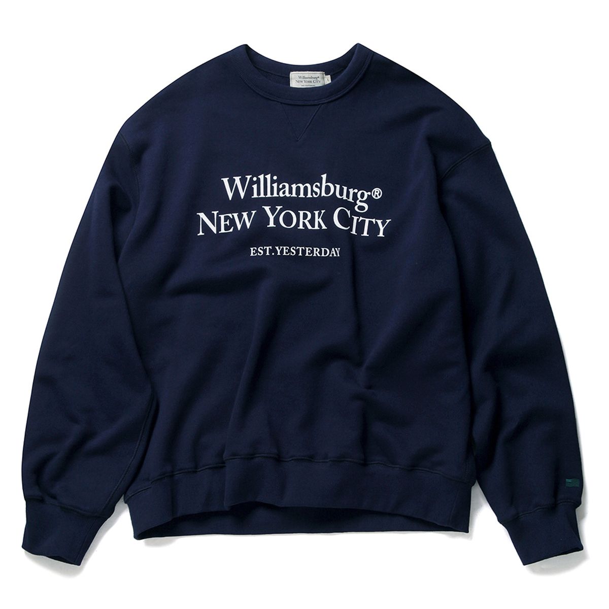 윌리엄스버그 뉴욕시티(WILLIAMSBURG NEWYORK CITY) Classic Logo Heavy Sweat Shirt_Navy