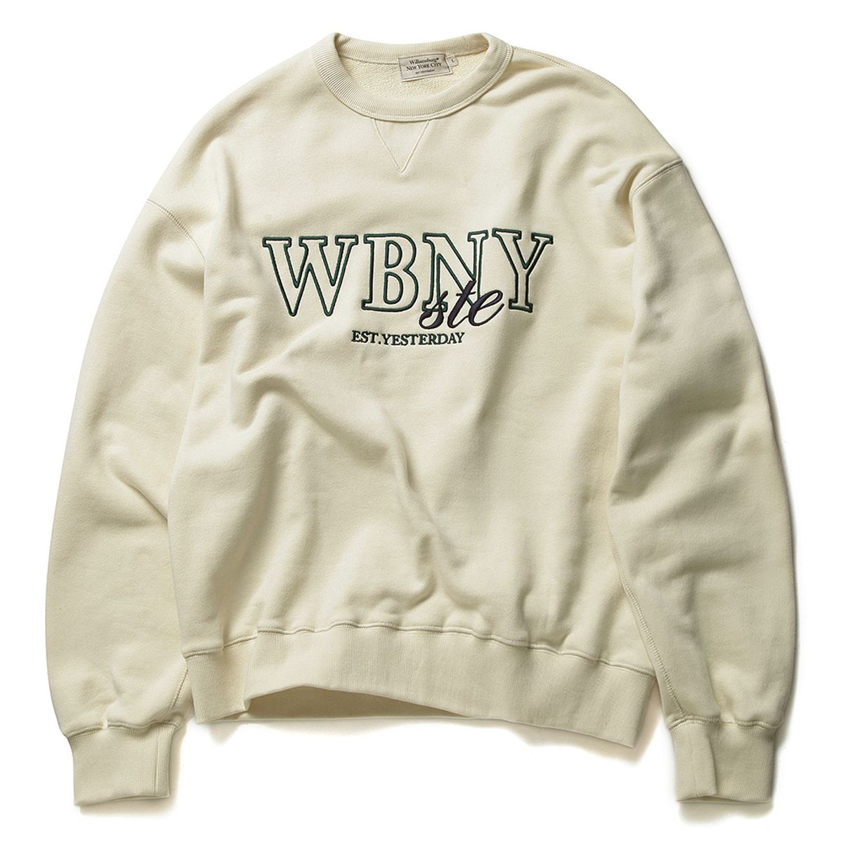 윌리엄스버그 뉴욕시티(WILLIAMSBURG NEWYORK CITY) WBNY Heavy Sweat Shirt_Light Beige (X0B130351)