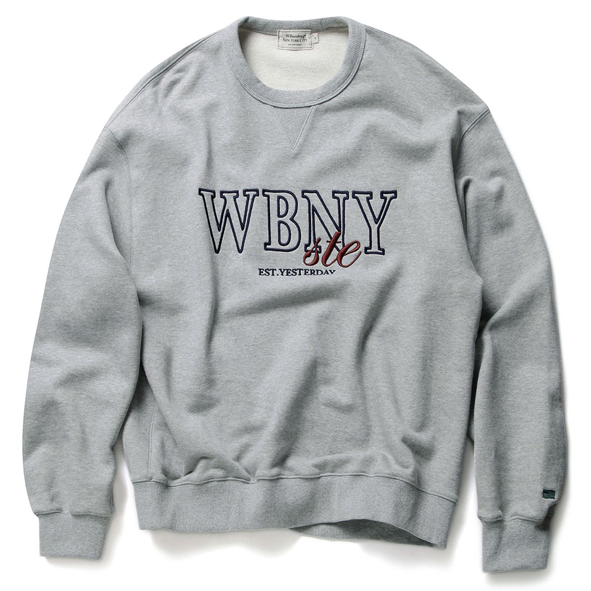 윌리엄스버그 뉴욕시티(WILLIAMSBURG NEWYORK CITY) WBNY Heavy Sweat Shirt_Melange Grey