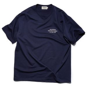 Save the earth Round T_Navy