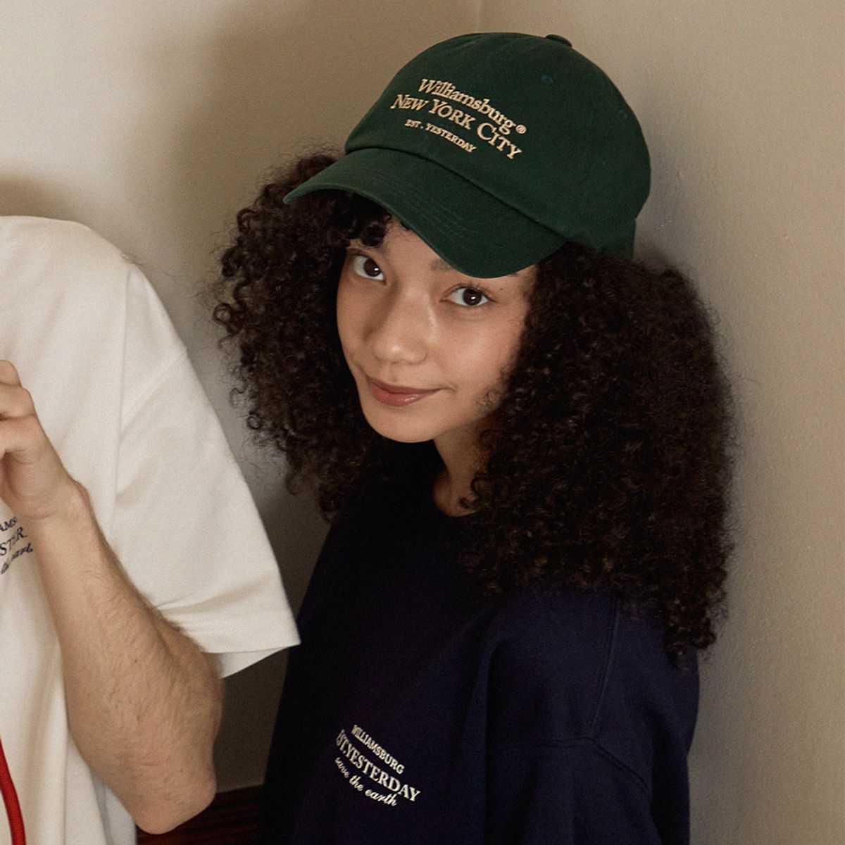 윌리엄스버그 뉴욕시티(WILLIAMSBURG NEWYORK CITY) Classic Logo Ball Cap_Deep Green