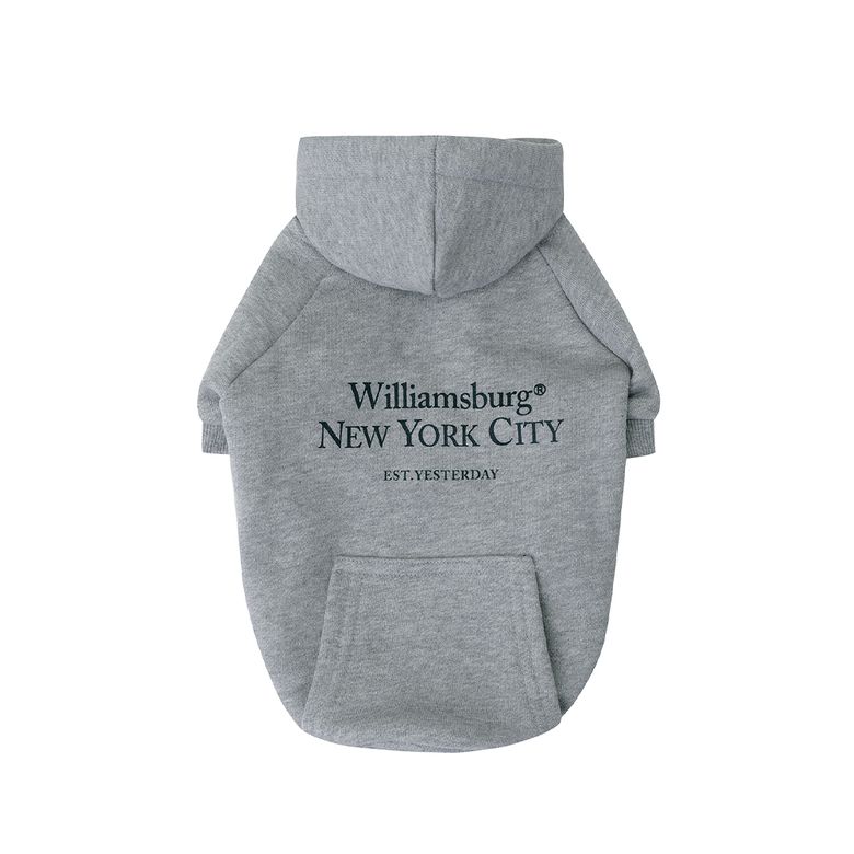 Classic Logo Dog Hoodie_Melange Grey