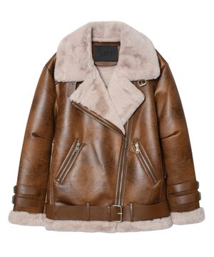 B-5 더블 무스탕 자켓 [브라운]