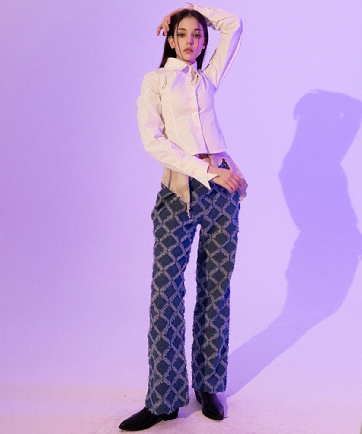 비에이블투(B ABLE TWO) 판타지아 데님 팬츠 (블루)