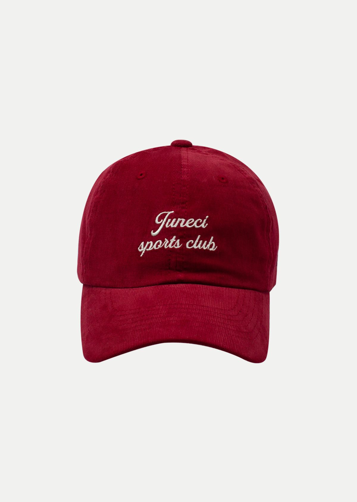 주네시 스포츠 클럽(JUNECI SPORTS CLUB) JSC 코듀로이 볼캡 (와인)