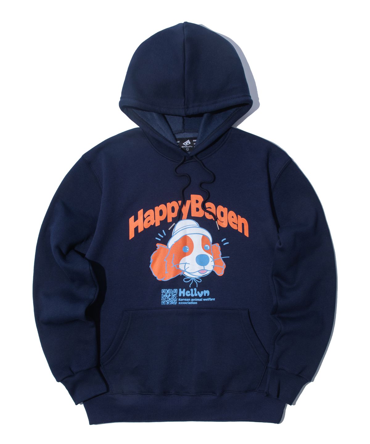 헬븐(HELLVN) H/V HAPPYBAGEN 프리미엄 기모 후드_네이비 (GPH4-2HVA25)